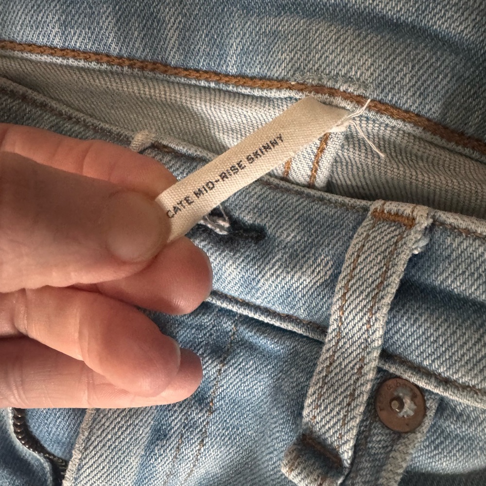 rag & bone Women's Sky Blue Skinny Jeans - Picture 5 of 9